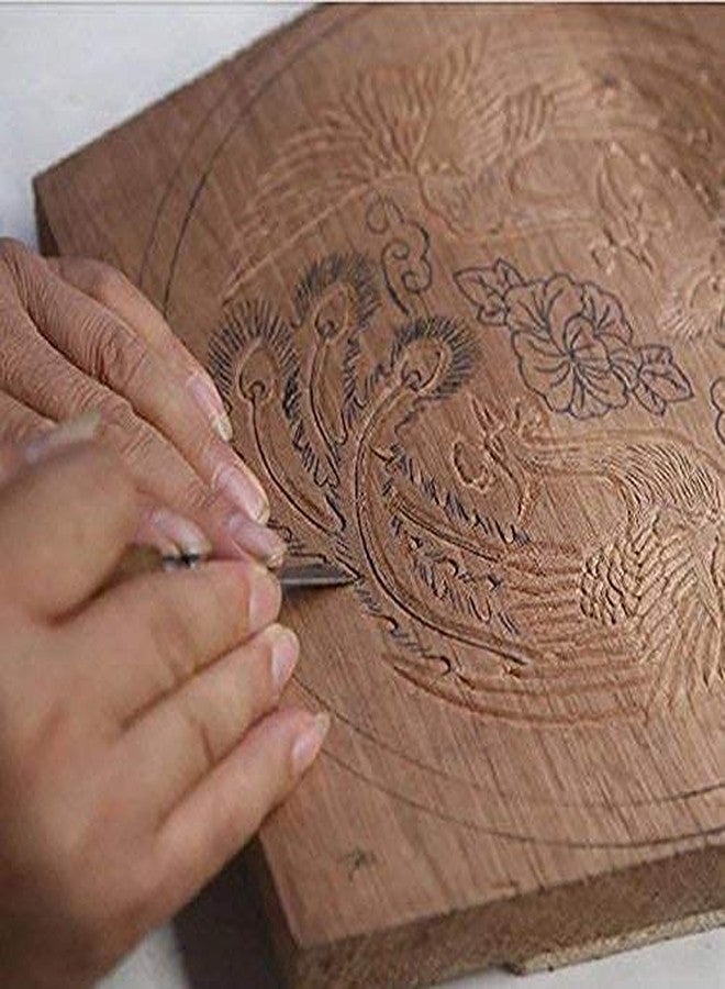 Kalitus مجموعة أزاميل نحت الخشب الاحترافية من كاليتوس، أزاميل نجارة من الفولاذ الكربوني، أدوات نحت بمقبض قوي للمبتدئين والأطفال - Image 5